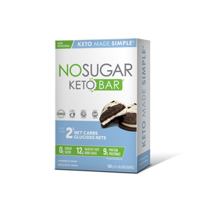 No Sugar Company   Keto Bar Cookies & Cream 4pk