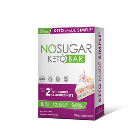 No Sugar Company   Keto Bar Birthday Cake 4pk