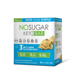 No Sugar Company Keto Bar Choc Chip 12 x 40g