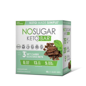 No Sugar Company Keto Bar Choc Mint 12 x 40g