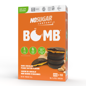 No Sugar Company   Keto Bomb Dark Choc PB 10pk