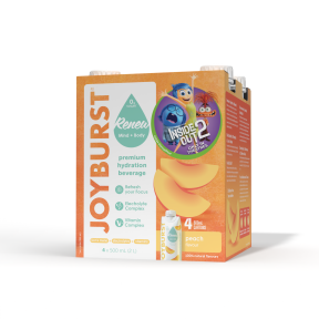 No Sugar Company Joyburst Hydration Peach 4pk