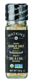 Watkins Co.   Organic Garlic Salt Grinder 3 x 123g