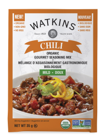 Watkins Co.   Organic Mild Chili Seasoning Mix 12 x 35g