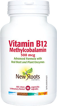 NEW ROOTS Vitamin B12 Methylcobalamin · 500 mcg 90 capsules