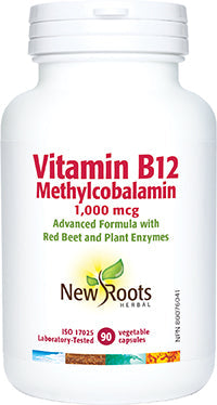 NEW ROOTS Vitamin B12 Methylcobalamin · 1,000 mcg 90 capsules