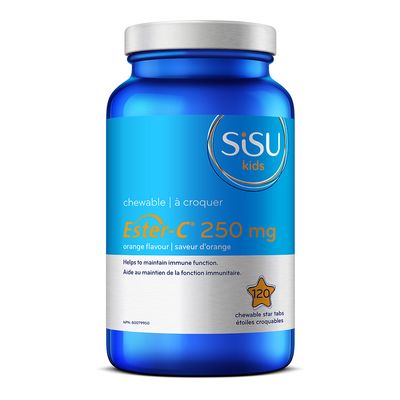 SISU - Kids Ester-C® 250 mg Chewable, Orange - 120 tabs