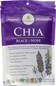 Ecoideas_Organic Black Chia Seeds_454g