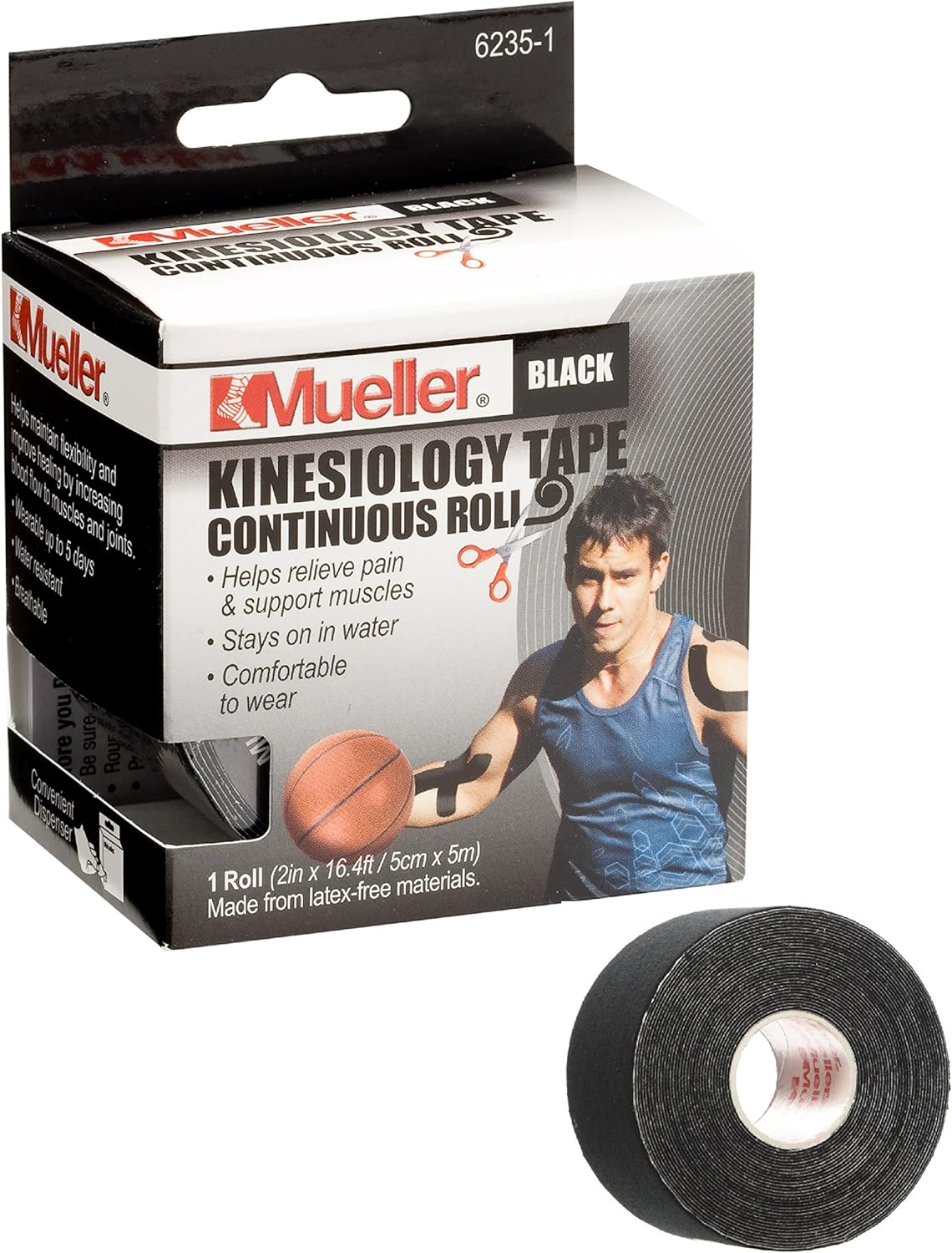 KINESIOLOGY TAPE PRE-CUT BLACK