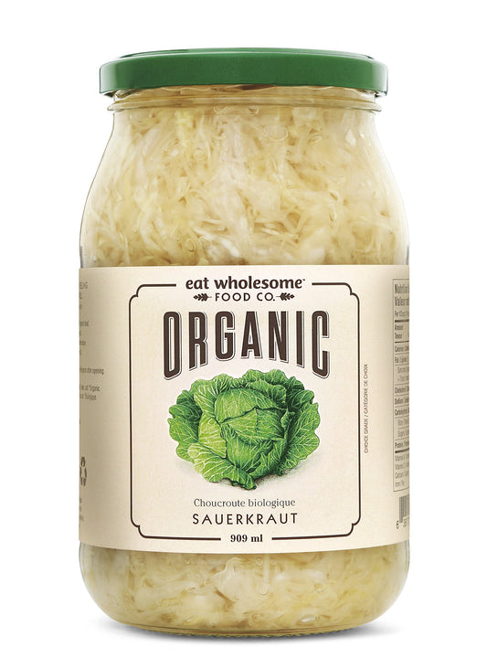 Eat Wholesome   Organic Sauerkraut  909 ML
