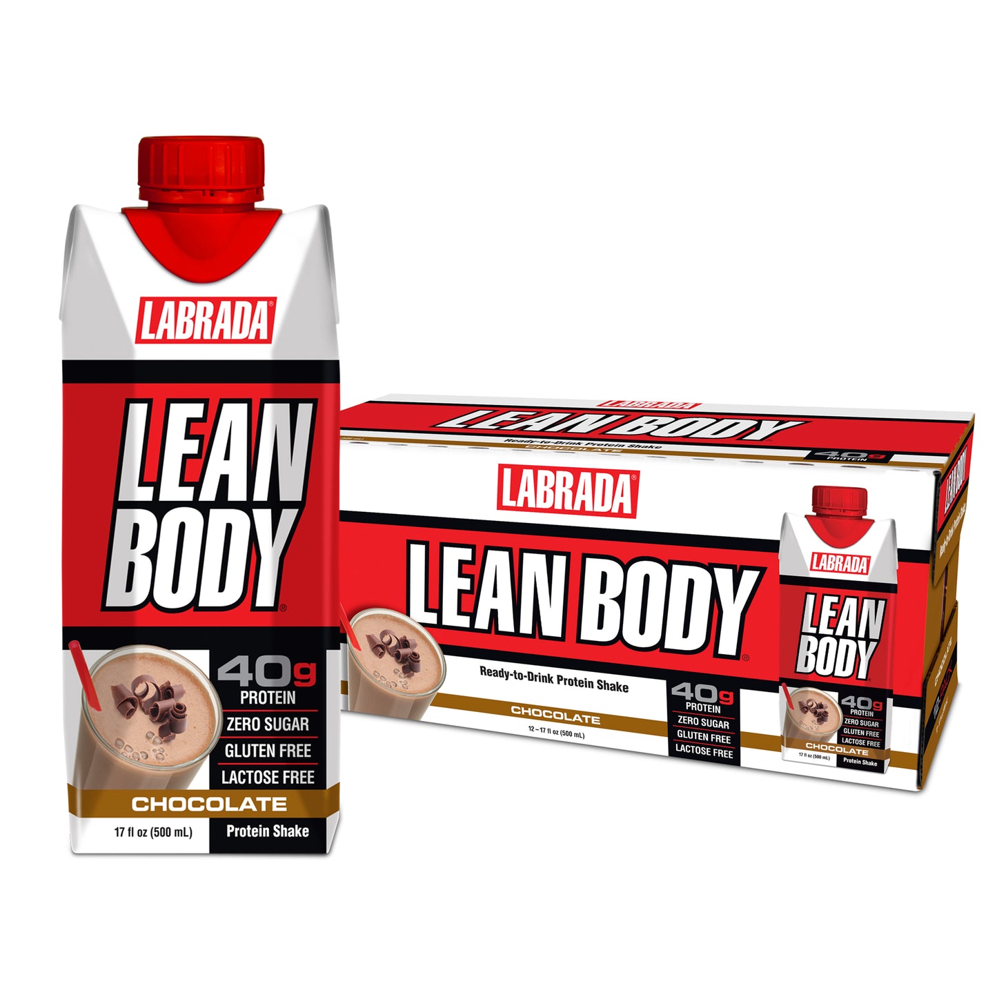 LABRADA LEAN BODY RTD 17oz - 12/box CHOCOLATE