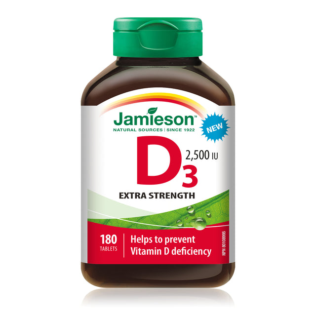 Jamieson JMS Vitamin D 2500IU 180Tablets