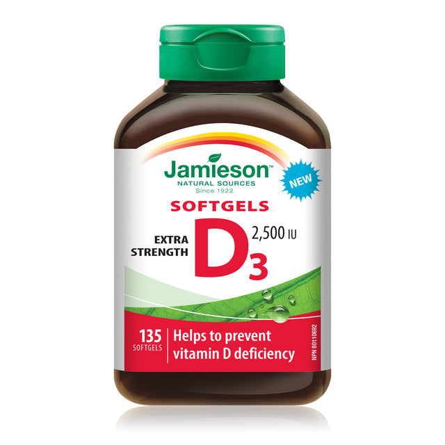 Jamieson JMS Vitamin D Extra Strength 2,500IU 135Softgels
