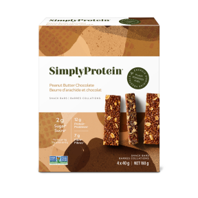 Simply Protein   Protein Bar - 4 Pack   Peanut Butter Chocolate - Snack Bar 4Pk160G