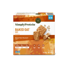 Simply Protein   Gluten Free Baked Oat Bar   Roasted Peanut180G
