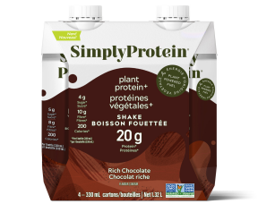 SimplyProtein   Rich Choc Plant-Protein Shake 4 x 330ml