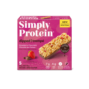 Simply Protein   Snack Bars   Strawberry Chocolate Dipped Bar5X25G