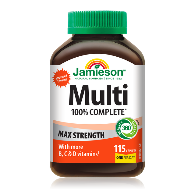 Jamieson JMS 100% Complete Multi Max Strength 115Caplets