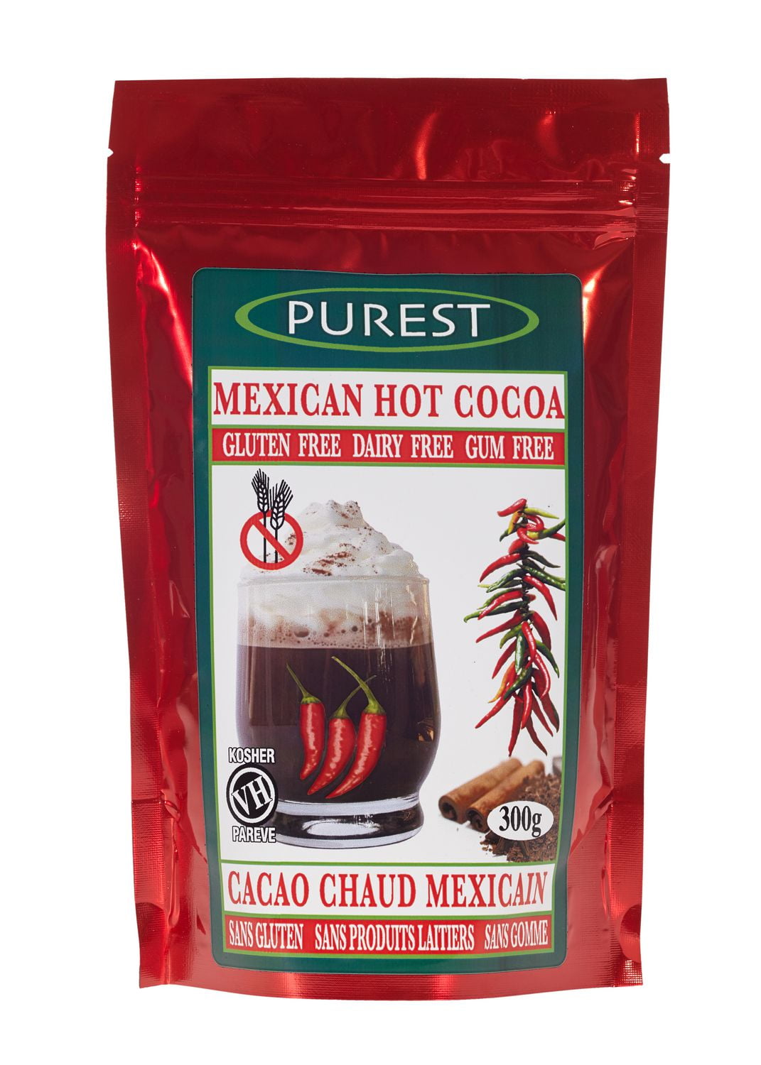 Purest Gluten Free Hot Cocoa Mixes Mexican Hot Cocoa300G