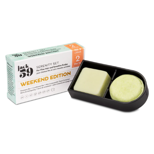 Jack59 SERENITY Shampoo + Conditioner + Container