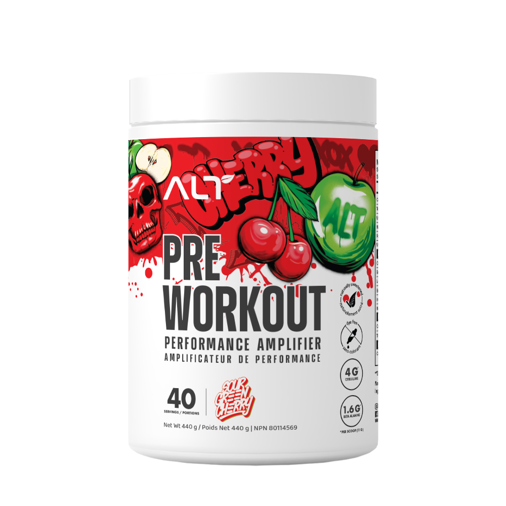 ALT - ALT Pre Workout Sour Green Cherry 20/40 Servings
