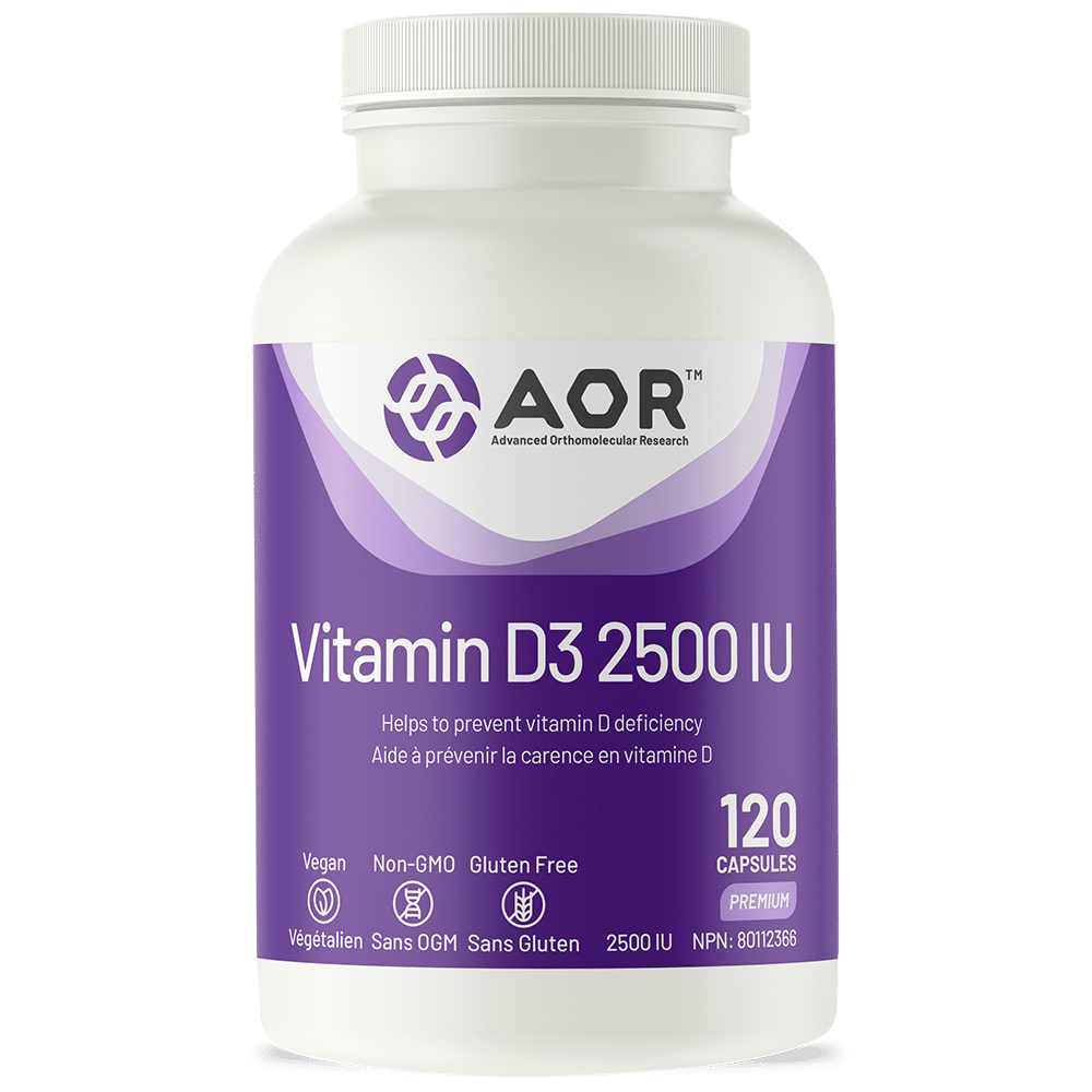 AOR Vitamin D3 2500IU 120 caps