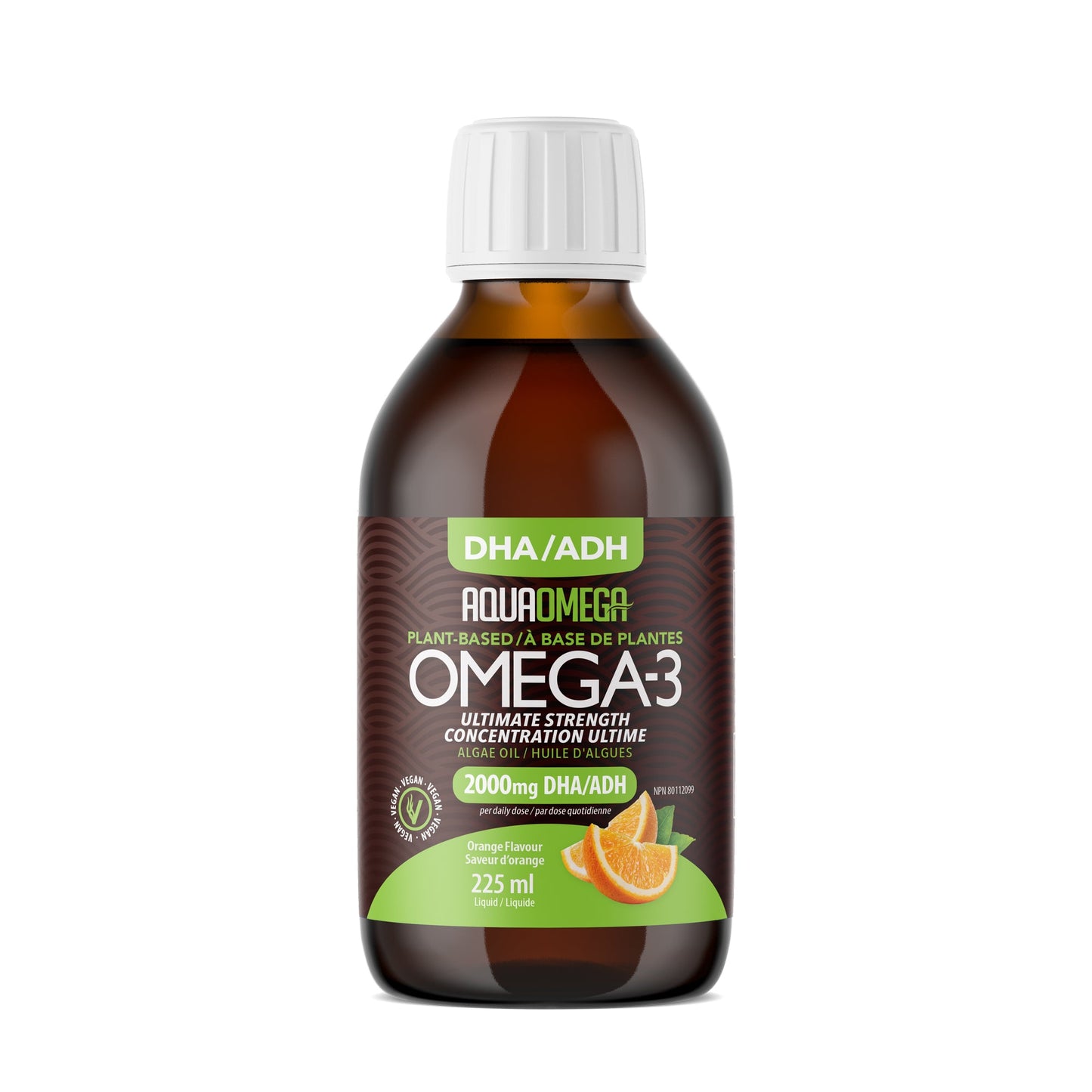 AquaOmega   DHA Algae Oil - Orange 225ml