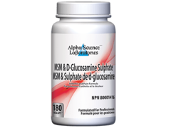Alpha Science Laboratories_MSM & D-Glucosamine Sulphate - 180 vcap