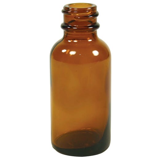 ACC - Amber Boston Round Bottle 1oz 6CT