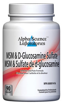 Alpha Science Laboratories_MSM & D-Glucosamine Sulphate - 90 vcap