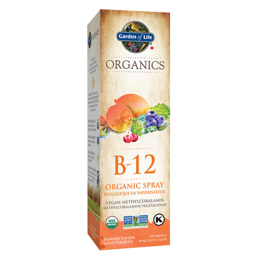 Garden of Life - Organics - B-12 Organic Spray - Raspberry - 58 mL