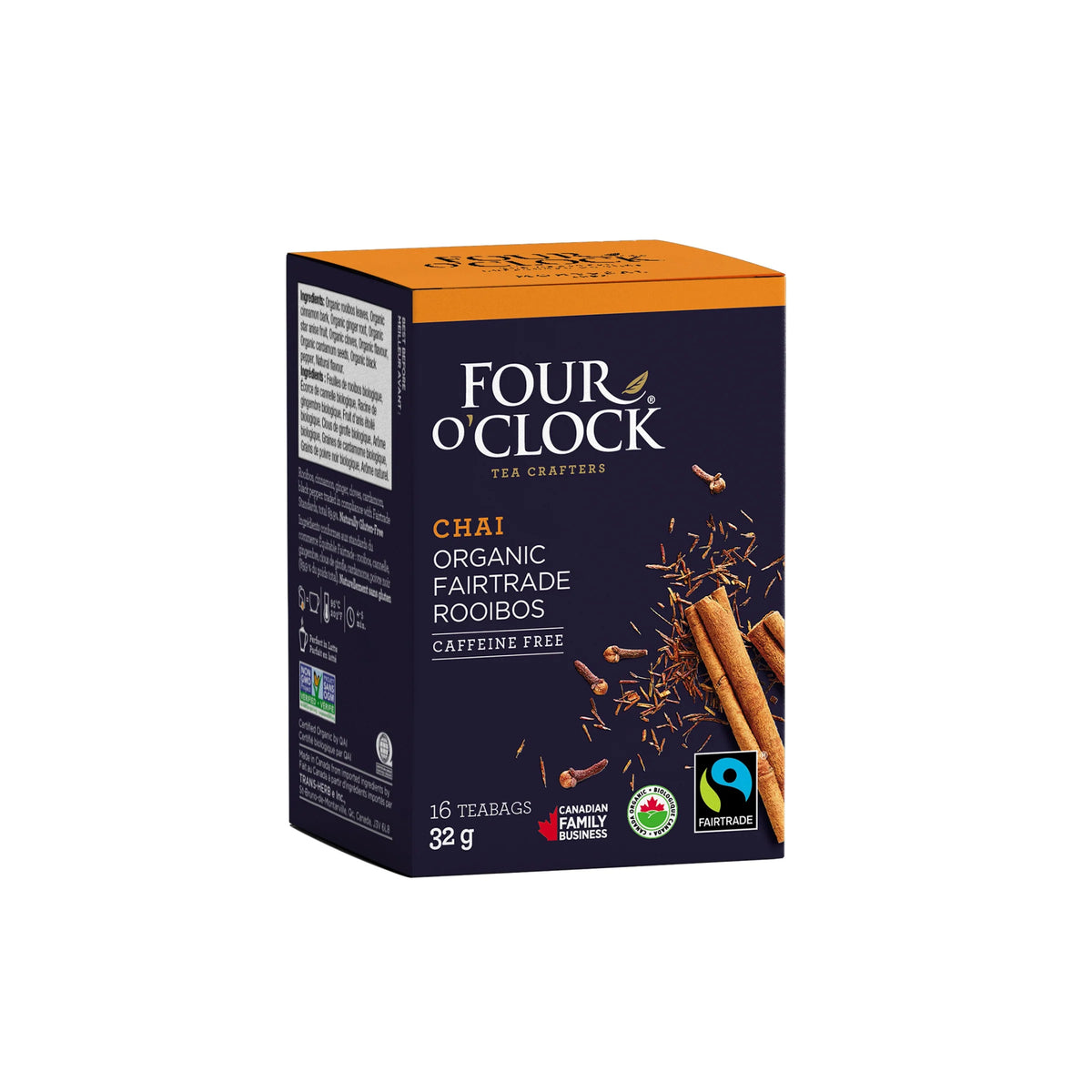 Four O'Clock - Chai Rooibos Tea - 6 x 16bg
