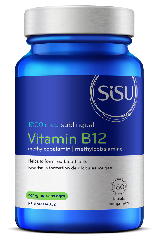 SISU B12 Methylcobalamin 1000 mcg (unflavoured) 180 sub. tabs