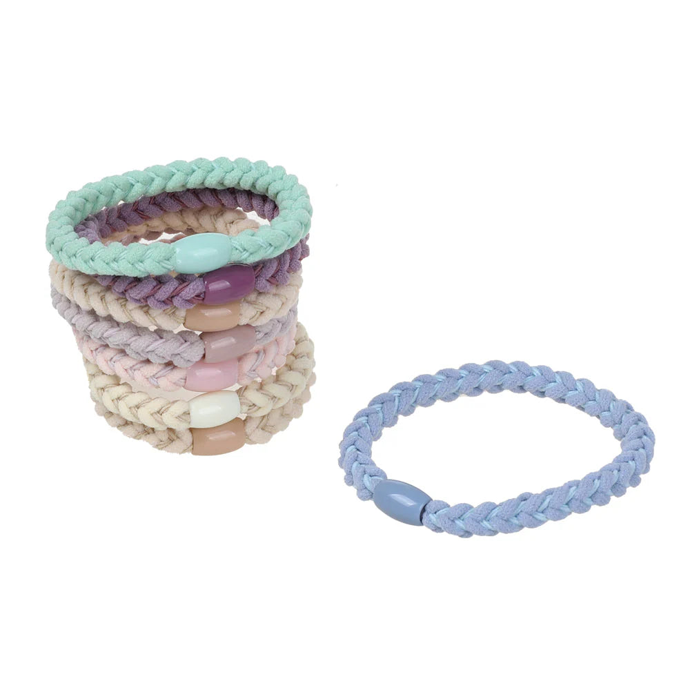 BASICARE BRAIDED ELASTIC, NEUTRALS, 8PK