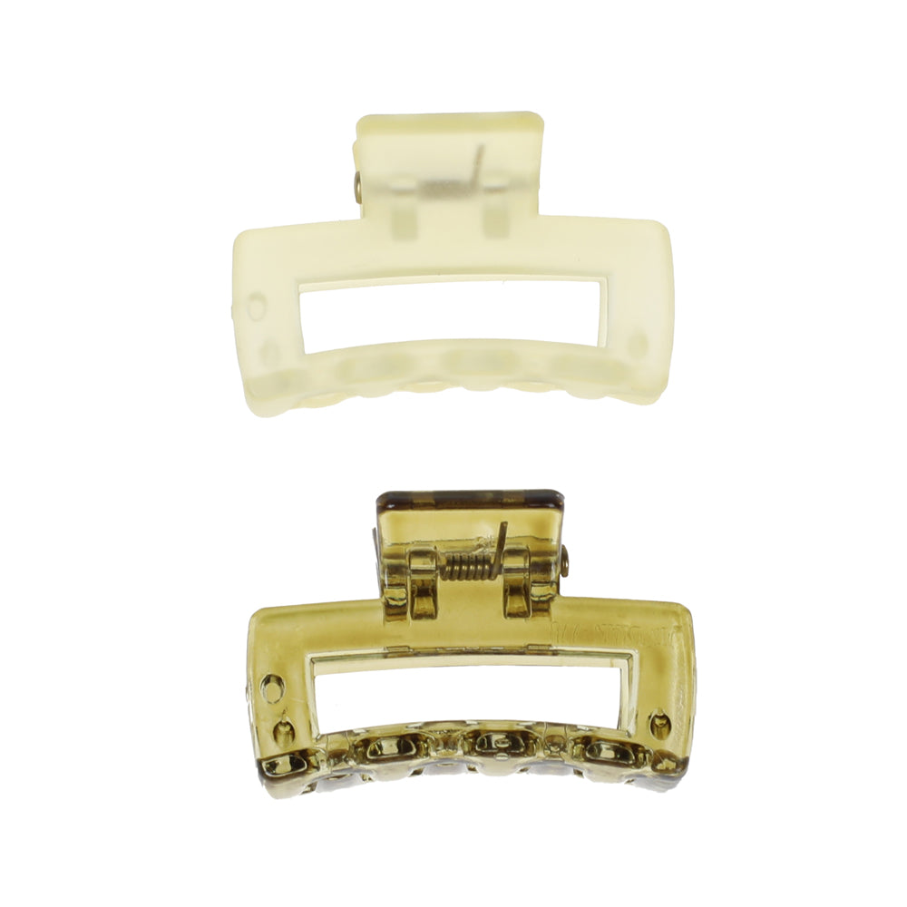 BASICARE CLAW CLIP, SMALL, YELLOW/GREEN, 2PK