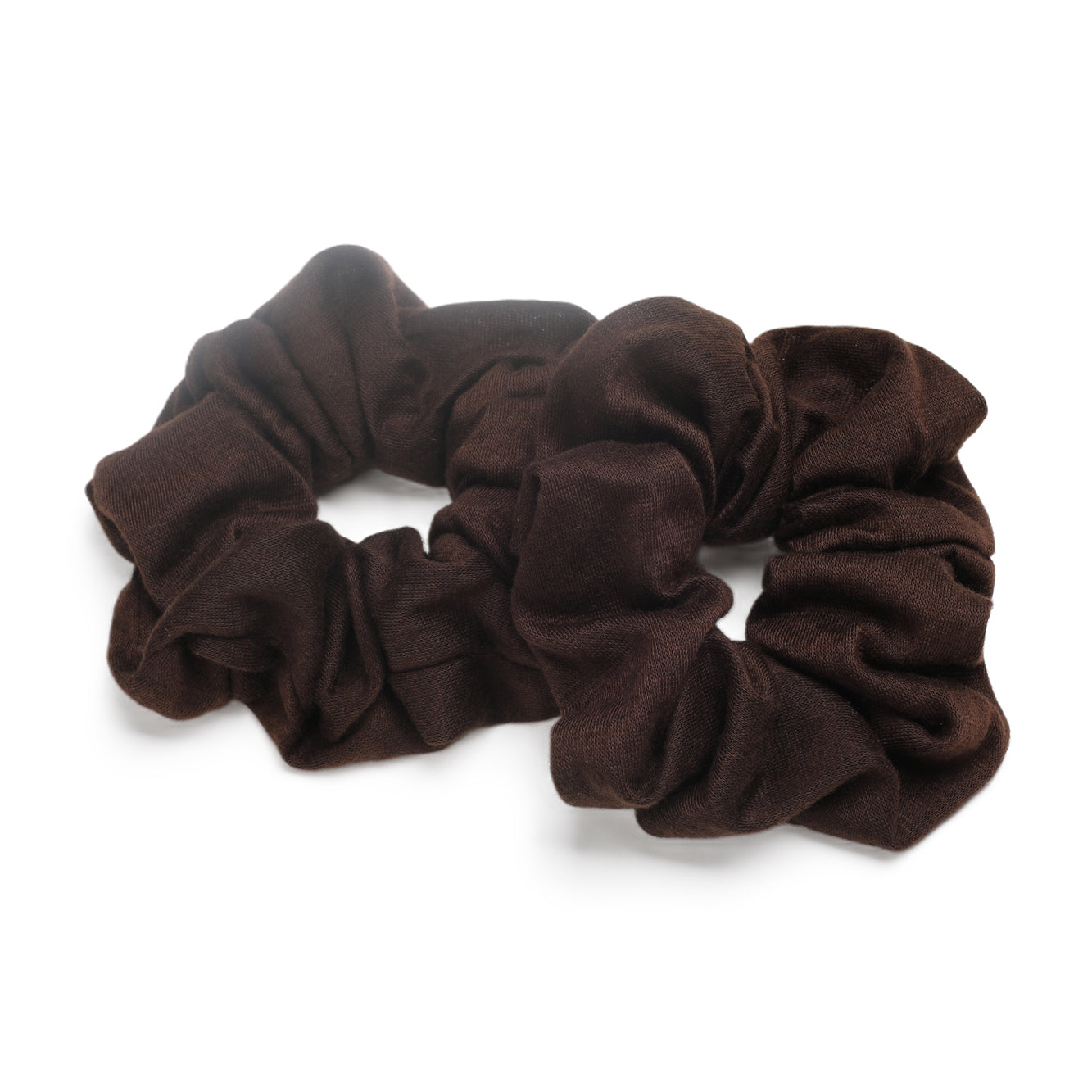BASICARE SCRUNCHY, BROWN, 2PC