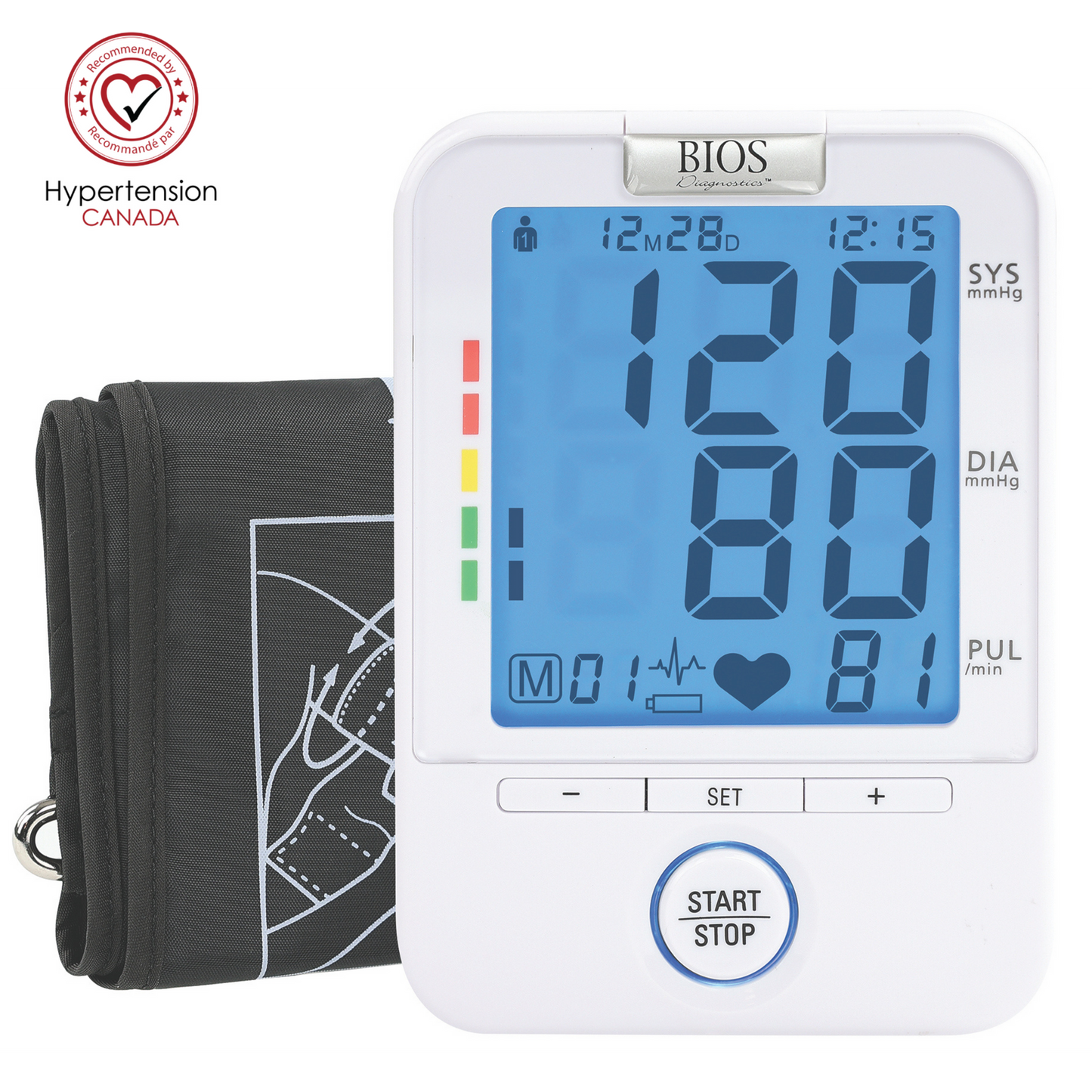 BIOS BLOOD PRESSURE MONITOR EASY READ 1