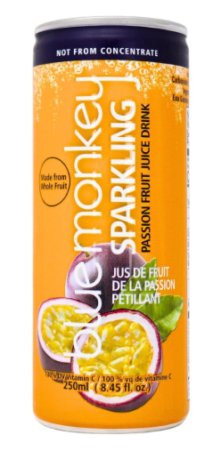 Blue Monkey Tropical Collection Sparkling Passion Fruit Juice 250ml