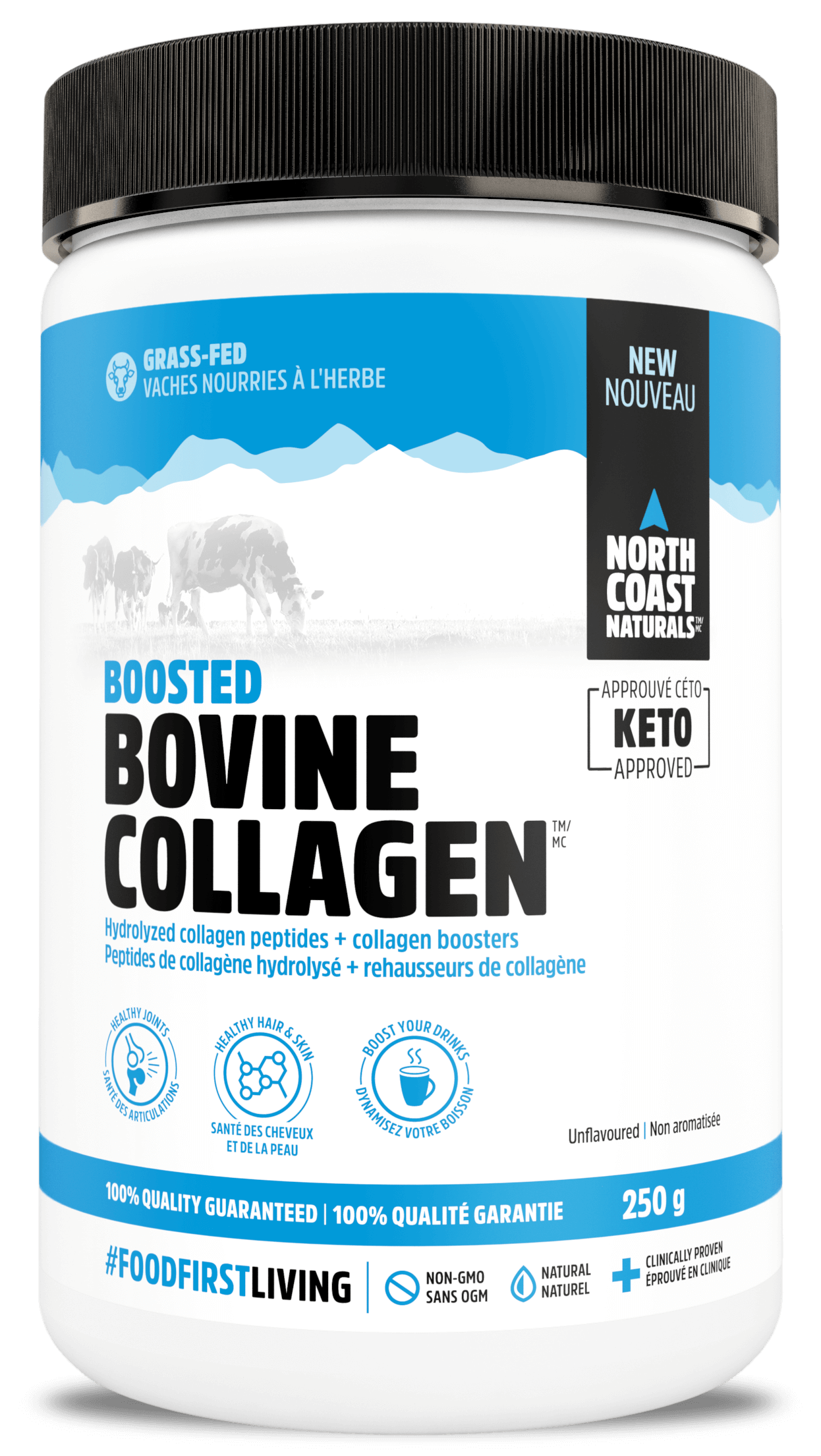 North Coast Naturals BOOSTED BOVINE COLLAGEN™ Size Unflavoured 250 g