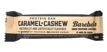 BAREBELLS BAREBELLS PROTEIN BAR CARAMEL CASHEW 55g -12/box