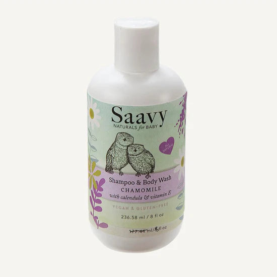 SAAVY NATURALS Baby Chamomile Shampoo & Wash236mL