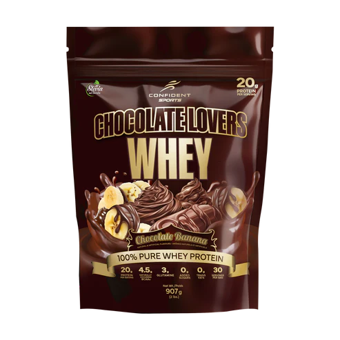 CONFIDENT SPORTS - Chocolate Lovers Whey - 907 g - Chocolate Banana