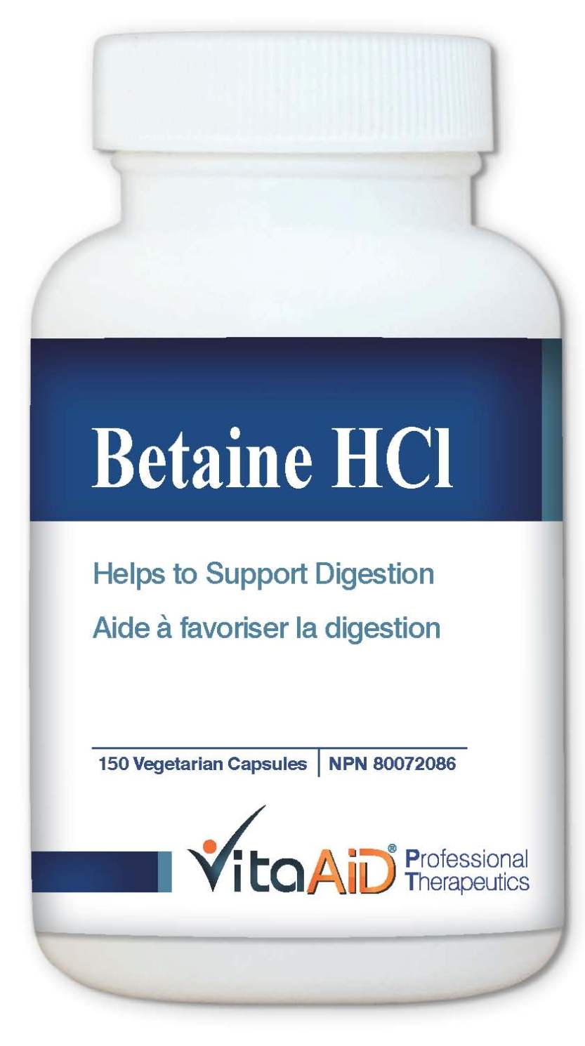 VitaAid Betaine HCL (Digestive Aid for Hypochlorhydria) 150v