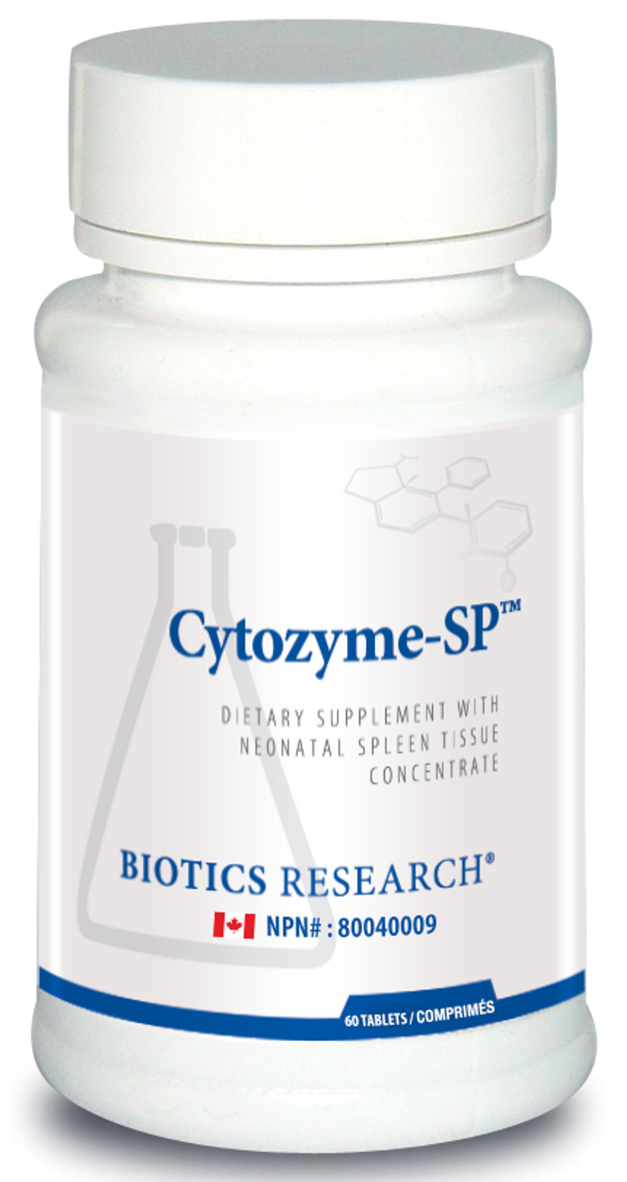 BIOTICS RESEARCH - CYTOZYME - SP Spleen - 60 Tablets