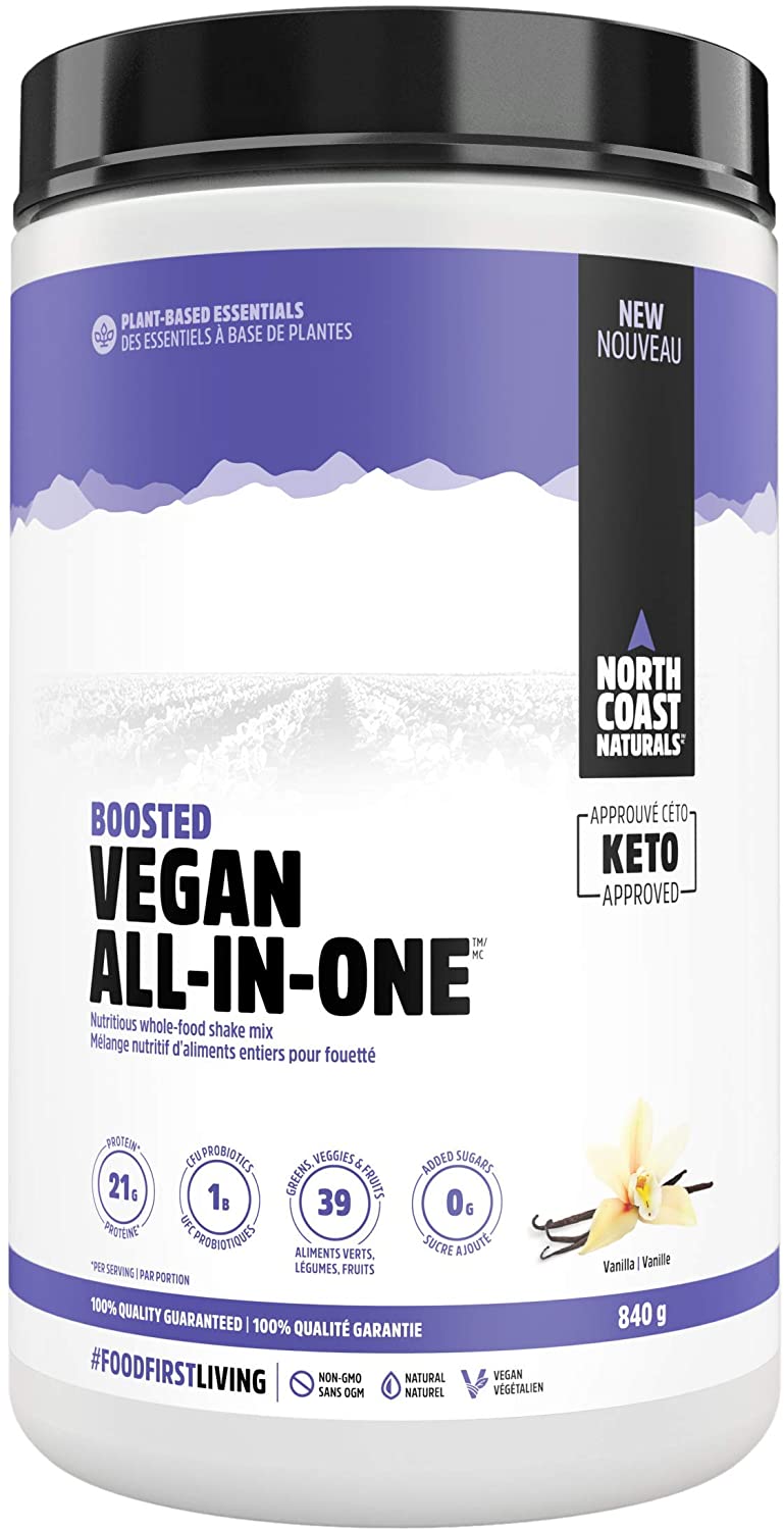 North Coast Naturals BOOSTED VEGAN ALL-IN ONE™ Vanilla 840 g