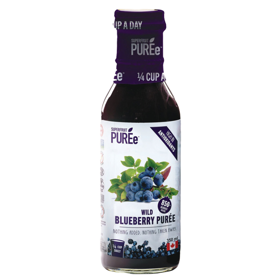 SUPERFRUIT PUREe Wild Blueberry Purée 350 ml Glass bottle