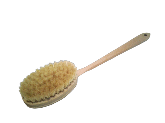 DRY BODY BRUSHES All Natural Vegetal Tampico Fiber Bristle Dry Skin Body brush - 1 unit