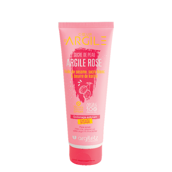 Argiletz - Exfoliating Face Scrub - PINK Clay - 100 ml