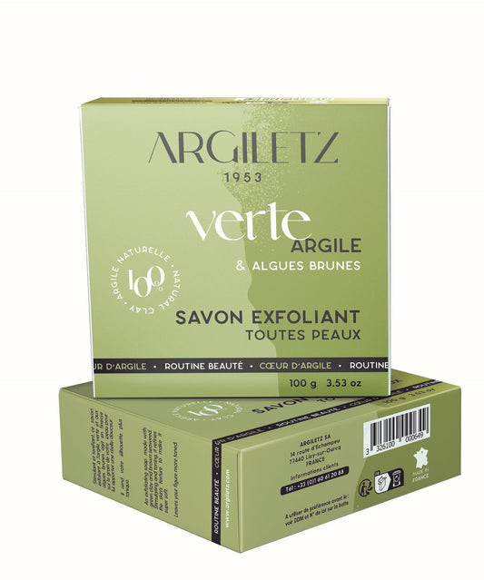Argiletz - GREEN Clay Soap with Brown Seaweed - 100 g