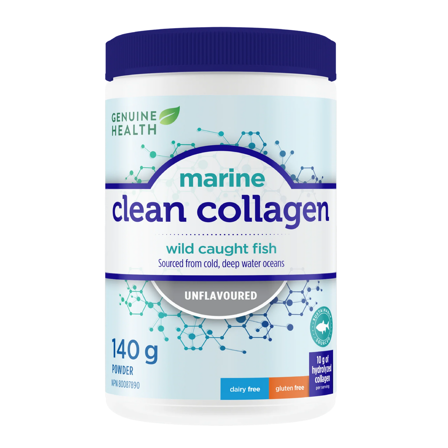 Genuin Health   clean collagen marine unflavoured, 14 servings